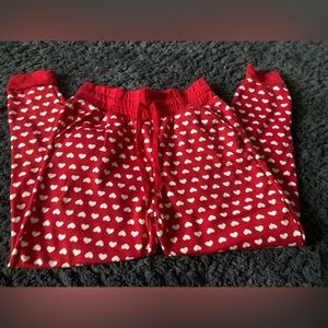 like new valentines sweat pants